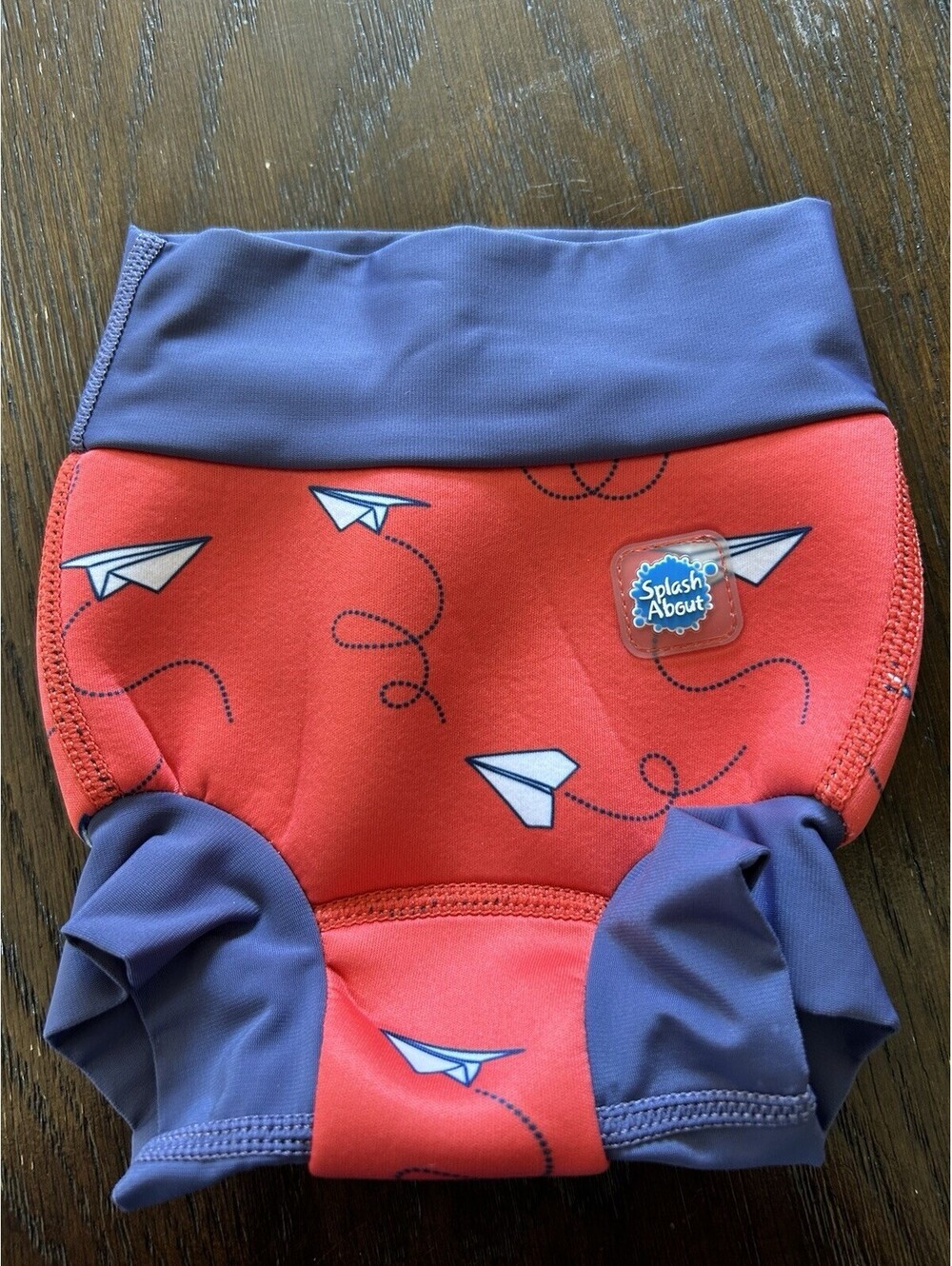 Splash About Happy Nappy Reusable Swim Diaper,  Med. 3-6 Months Paper Airplanes